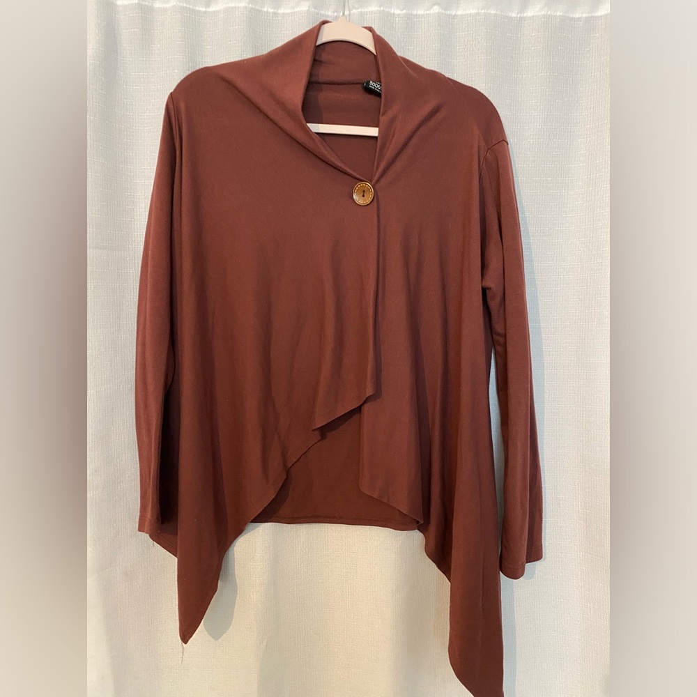 Bobeau red cardigan
